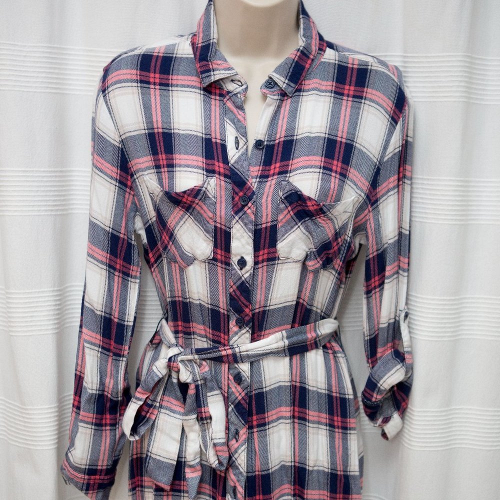 Plaid Shirtdress